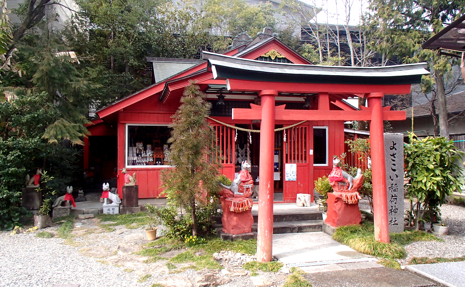 高知県高知市帯屋町・よさこい稲荷神社